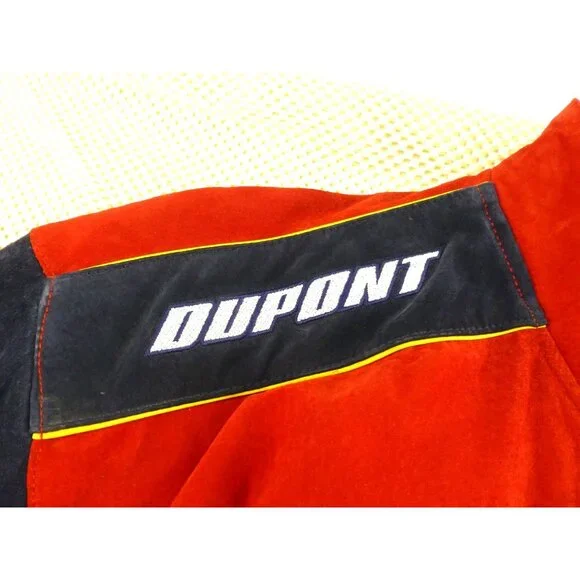 Chase Authentics NASCAR Hendrick Motorsports DuPont Flame Leather Jacket 2XL - Picture 12 of 16